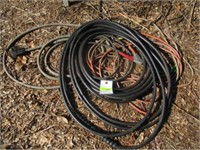 Air hose, jumper cables, misc