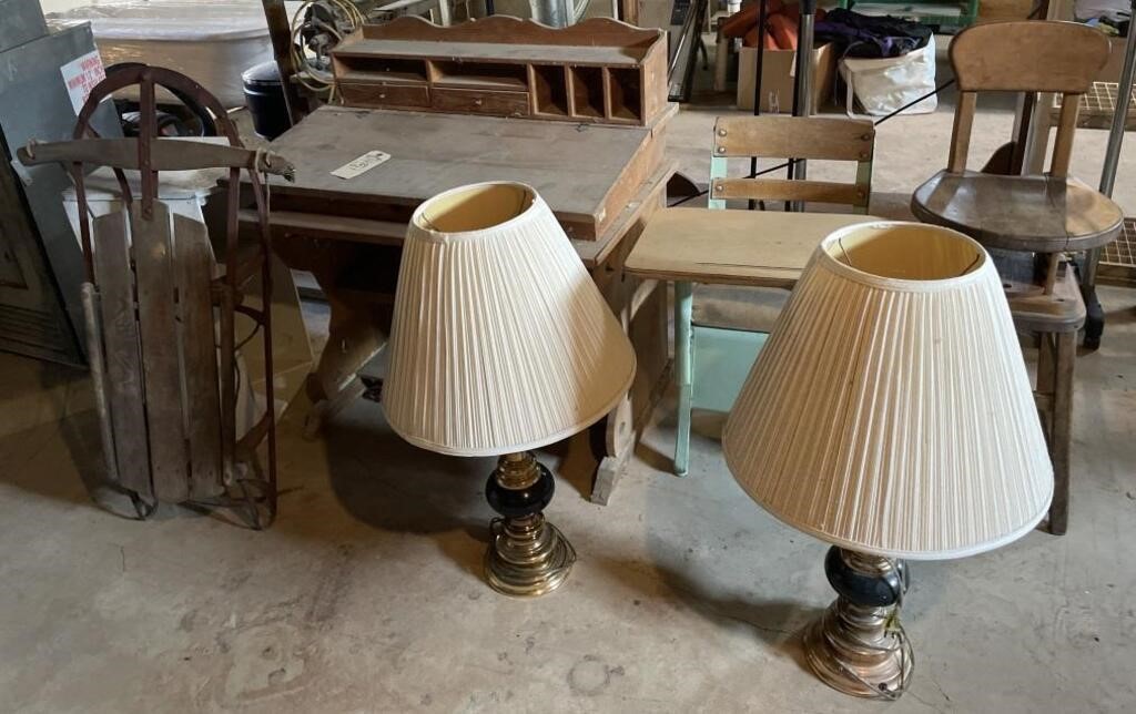 SMALL FURNITURE AND LAMPS