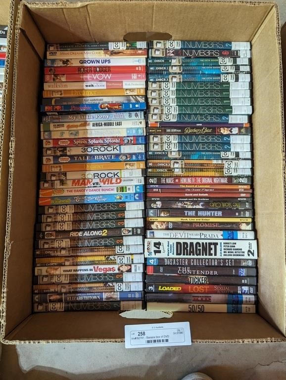 Banana box of DVD