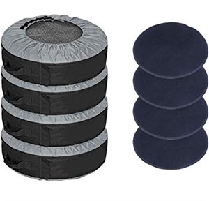 4 PCS TIRE COVERS 27IN-30IN