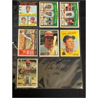 (7) Vintage Baseball Cards Stars/hof