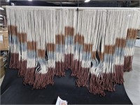 Flber Macrame Wall Hanging Tie-Dye Geometric