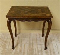 Louis XV Style Parquet Top Oak Occasional Table.