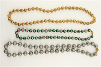 Estate Lot of Cloisonne Bead Necklaces
