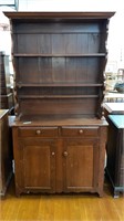 ANTIQUE SOFTWOOD CUPBOARD W/ OPEN TOP