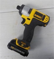 DeWalt 12v impact drill with battery.