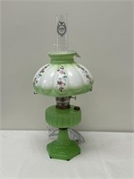Green Aladdin Electrified Oil Lamp