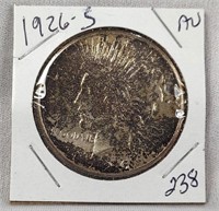 1926-S $1  AU – Toned
