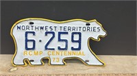 1973 North West Territory License Plate