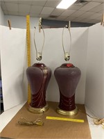 Ceramic Lamps Pair