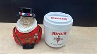 2 Plastic Beefeater Gin Ice Buckets.