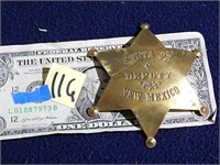 Santa Fe New Mexico Deputy Badge