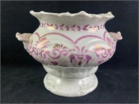 Antique Pink Lustreware Jar