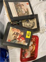 (3) BINDERS OF VINTAGE COCA-COLA SODA ADS, METAL