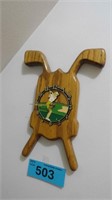Vintage Wood Golf Clock
