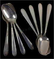 (8) Oneida Sterling Silver Heiress Spoons