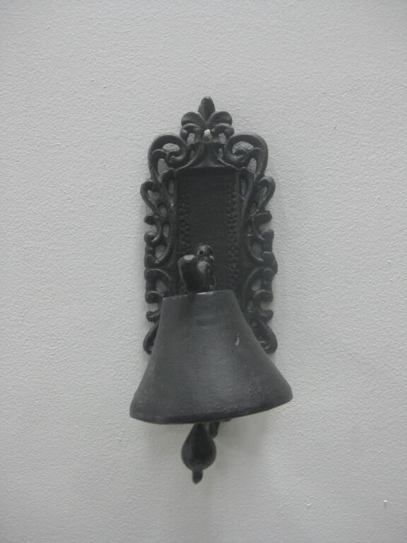 Vtg 9.75" Cast Iron Bell See Info