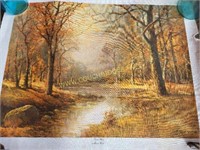 October Morn Print on Canvas by Robert Wood