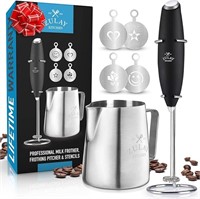 Zulay Milk Frother Complete Set Coffee Gift, Handh