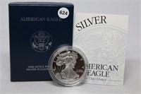 2001 W Silver Eagle-Proof w/COA