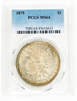 Coin 1879-P Morgan Silver Dollar-PCGS MS64