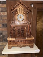 Vintage scroll saw clock