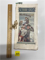 Antique School Days Book