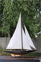 Four Foot Model of a Cup Yacht Endeavour