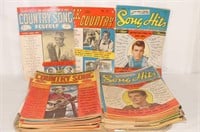Tray of  Early Song Magazines