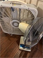 2 pcs Box Fan and an Oscillating Fan