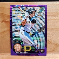 2023 Topps Chrome Cal Mitchell Purple Sonar 097/