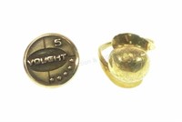 10k Yellow Gold Ring & Pin / Ring Size (2.75)