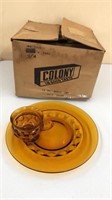 Colony 12 pc Gold Crown snack Set