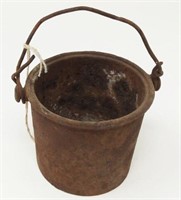 Cast Iron Lead Pot, 2 3/4" x 3" h