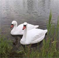 The Pond Guy Floating Swan Decoy Pair
