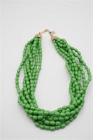 Green Beaded Necklace by Talbots