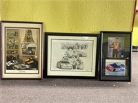 Group of Nascar Framed Pictures/Posters