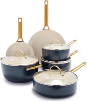 GreenPan Reserve Hard Anodized Cookware Set, Blue