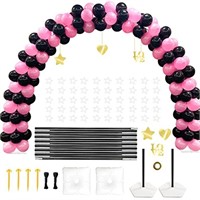 YALLOVE 21ft Balloon Arch Stand Kit Free