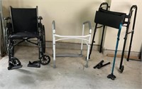 Wheelchair, Walkers and Cane