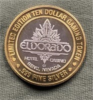.999 Silver El Dorado Casino Gaming Token
