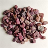 CERT 335.45 Ct Rough Ruby Gemstones Lot, GLI Certi