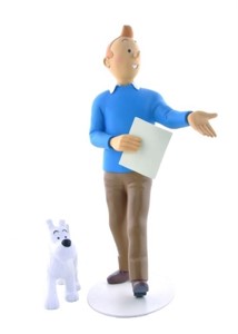 Tintin. Statuette Tintin et Milou