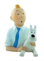 Tintin. Pixi Buste Tintin et Milou chemise bleue