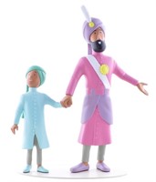 Tintin. Statuette Maharadjah et son fils