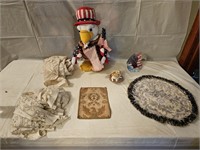 Eagle Collectibles and Doilies