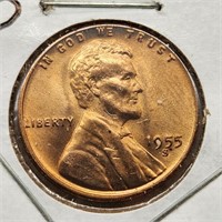 1955-S Lincoln Cent MS65RD