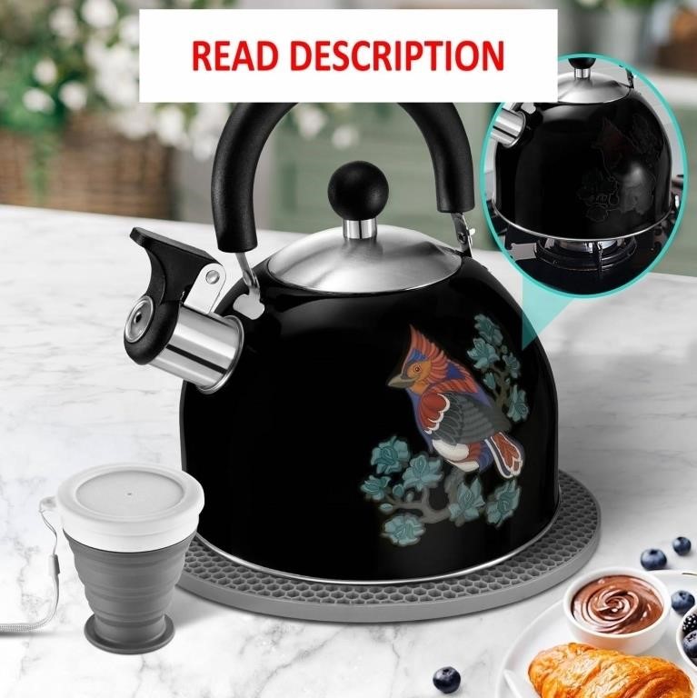 ARC Stainless Steel Whistling Tea Kettle for Stove