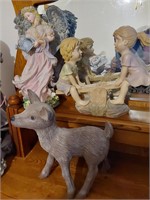 Angel, Deer, Little Boy & Girl on Teeter-Totter
