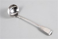 GEORGIAN SCOTTISH PROVINCIAL SILVER LADLE